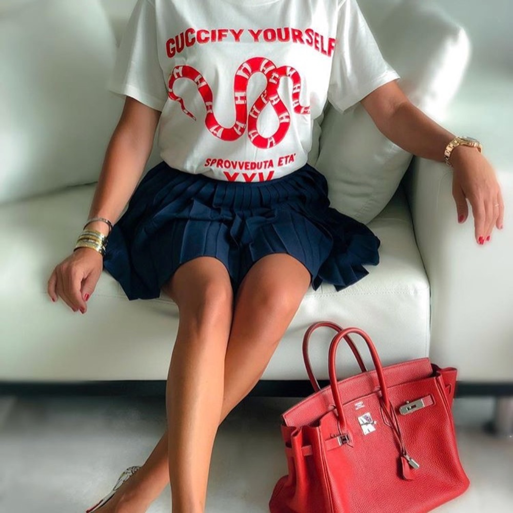 Guccify yourself Gucci logo white shirt